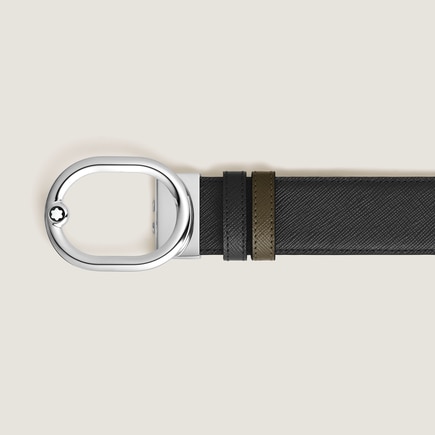 L'Ovale 35&nbsp;mm Reversible Belt in Sartorial Leather