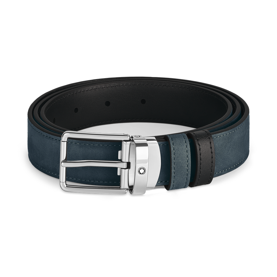 Everyday Buckle Velvet Blue/Black 30&nbsp;mm Reversible Leather Belt - 1