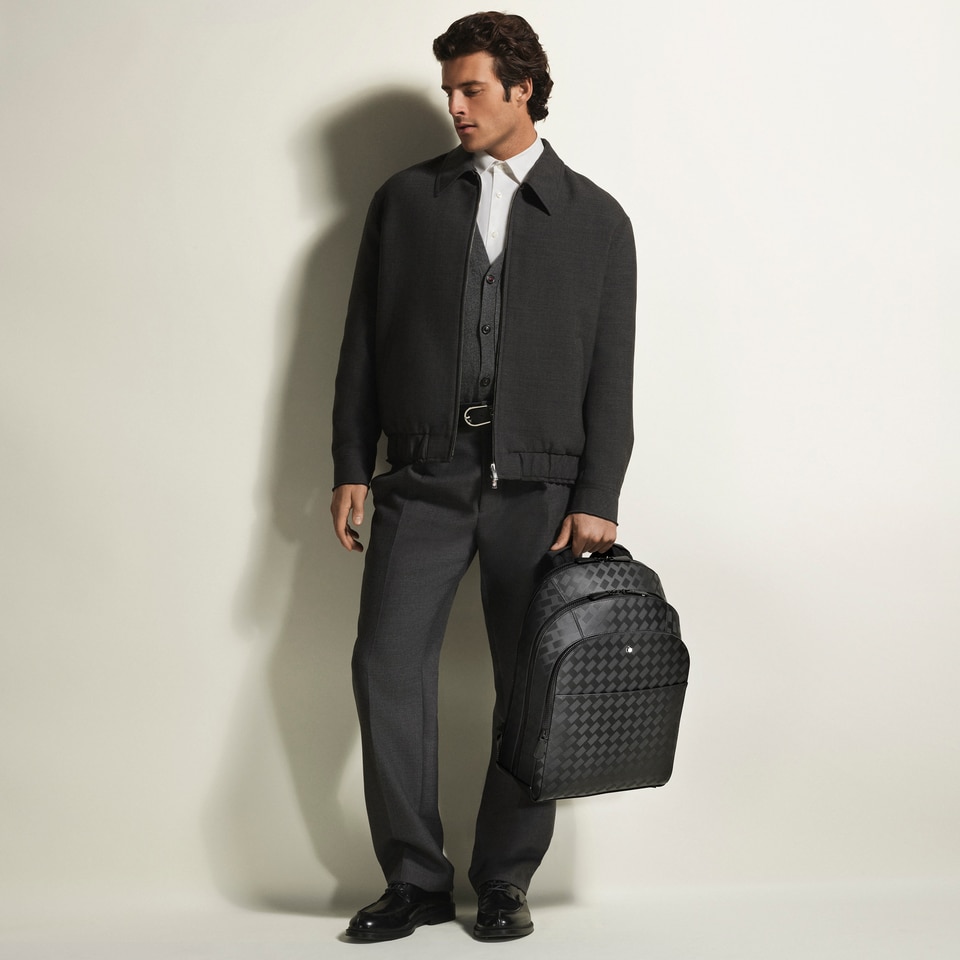 Large Backpack with 3 Compartments in Extreme Leather - 2