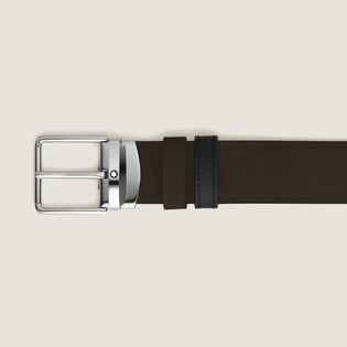 Everyday buckle brown/black 35mm reversible leather belt