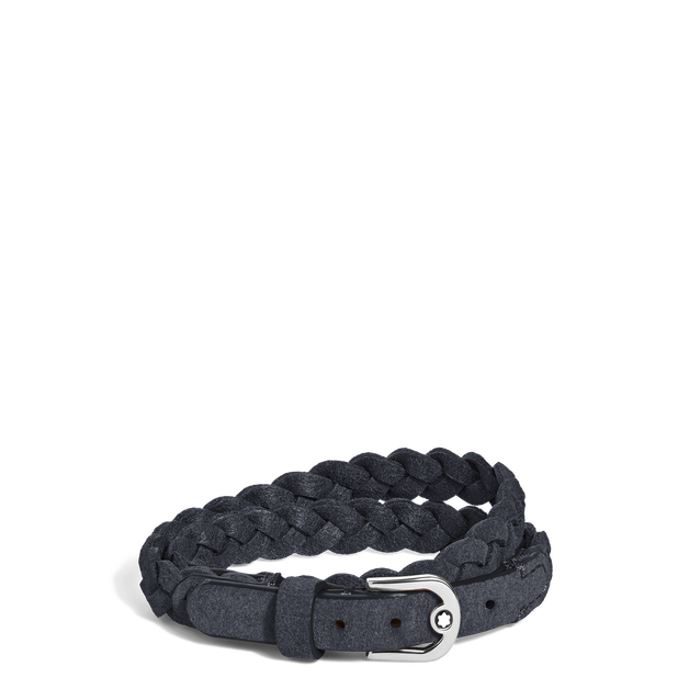 Horseshoe Buckle Adjustable Bracelet in Suede Leather - 1