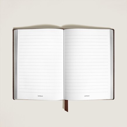 Medium Notebook in Sartorial Leather, Lined Pages