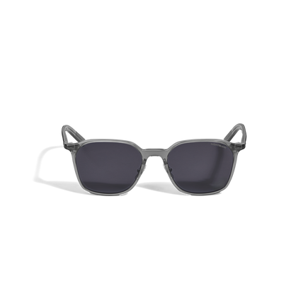 Lunettes de Soleil Ovales avec Monture en Acétate Grise