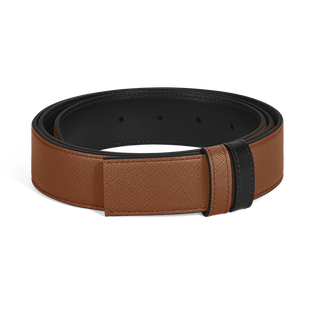 Fauve Sartorial/black Meisterst&uuml;ck 35mm reversible leather strap