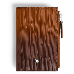Mini Vertical Wallet 6cc in Corteccia Sfumato Leather