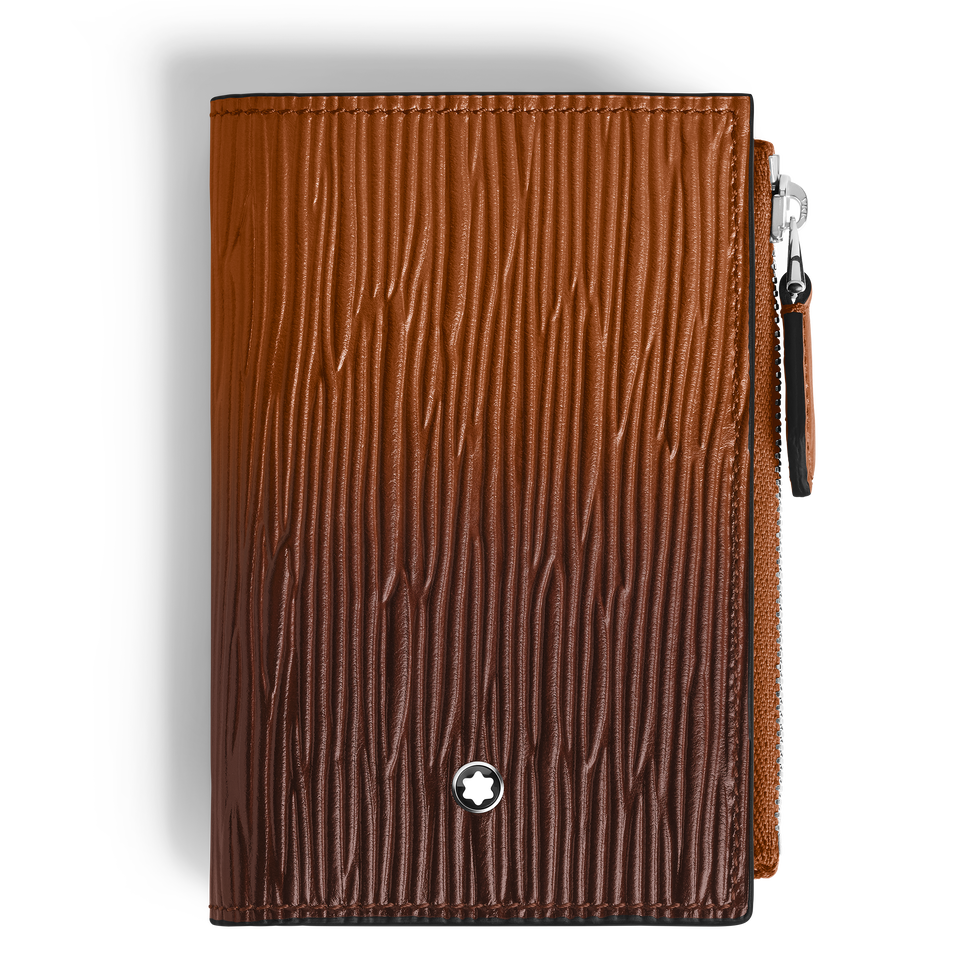Mini Vertical Wallet 6cc in Corteccia Sfumato Leather - 1