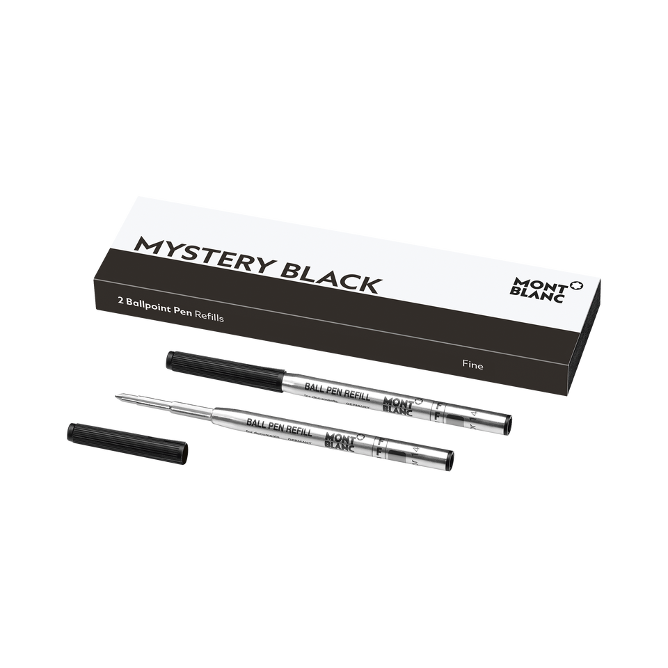 2 Ballpoint Refills, Mystery Black - Fine - 1