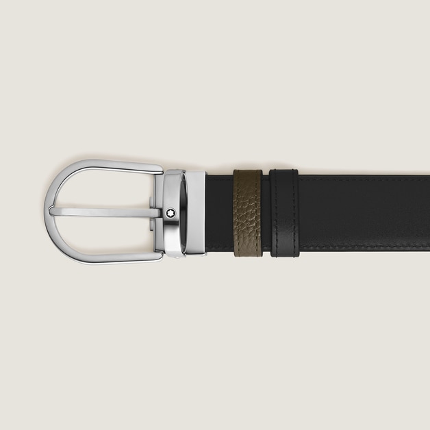 Horseshoe 35 mm Reversible Belt in Grain Leather - 2