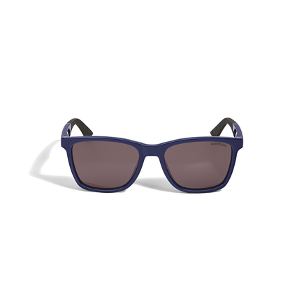 Squared Sunglasses with Injected Blue Coloured Frame