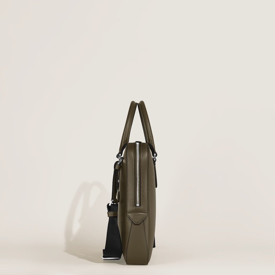 Thin Briefcase in Sartorial Leather - 5