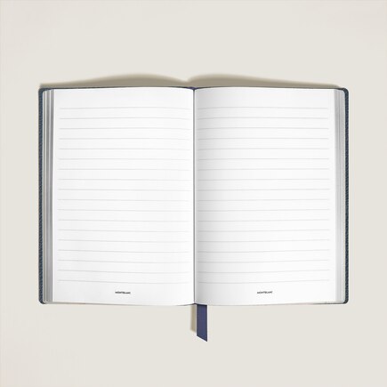 Medium Notebook in Grain Leather, Lined Pages