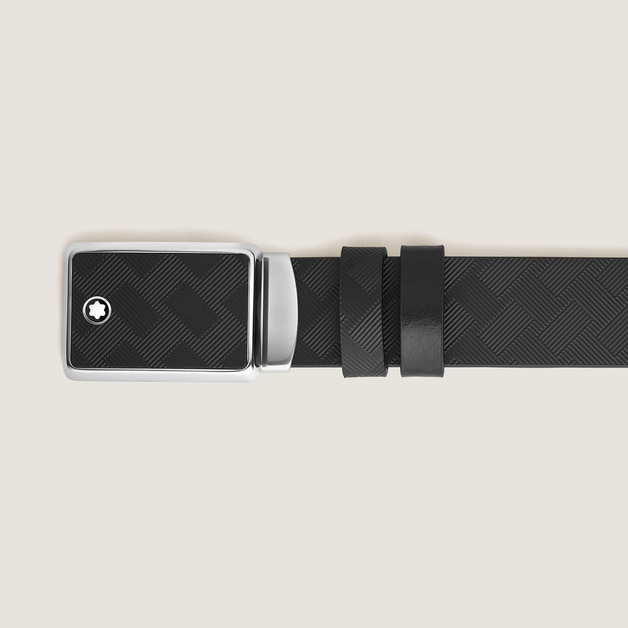 Marquetry Plate 35&nbsp;mm Reversible Belt in Extreme Leather - 3
