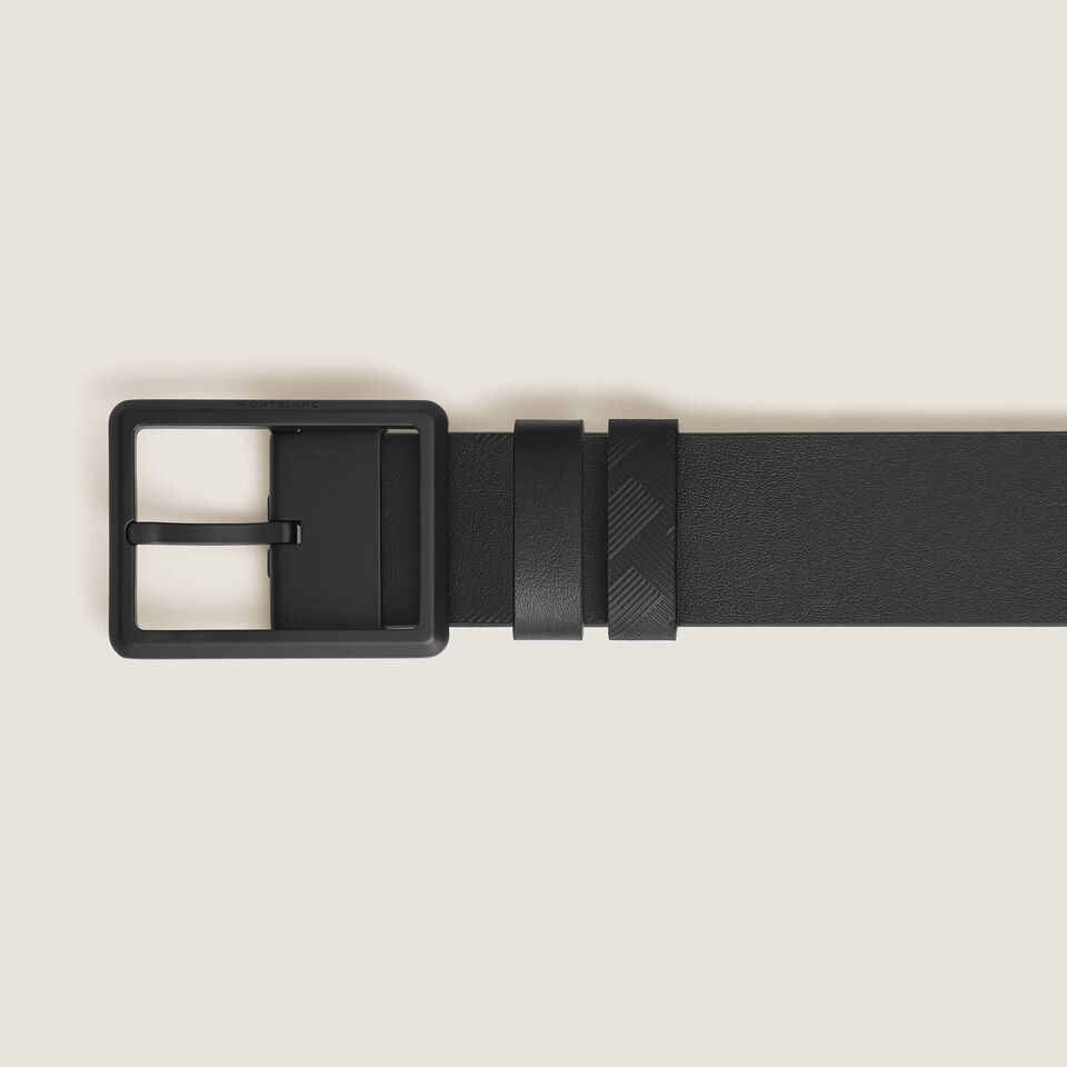 35 mm Reversible Belt in Extreme Leather with Rectangular Buckle - 4