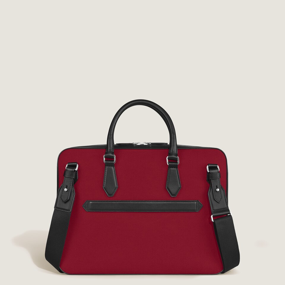 Thin Briefcase Year of the Horse in Embroidered Gabardine - 3