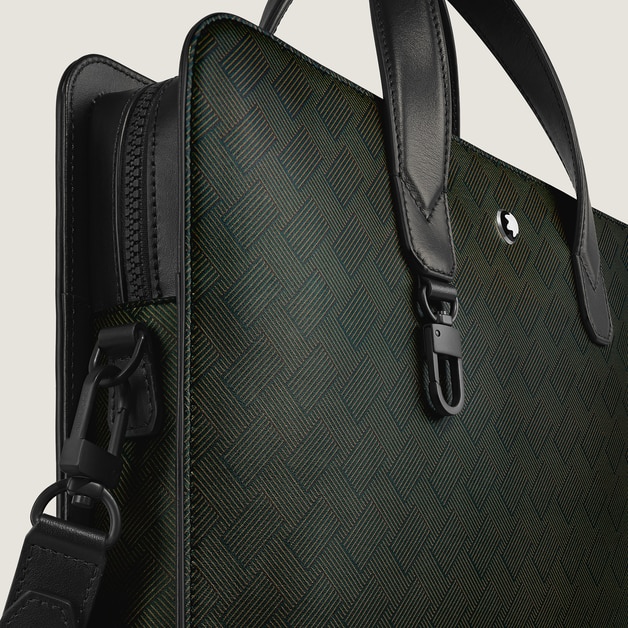 Thin Briefcase in Extreme Leather - 2