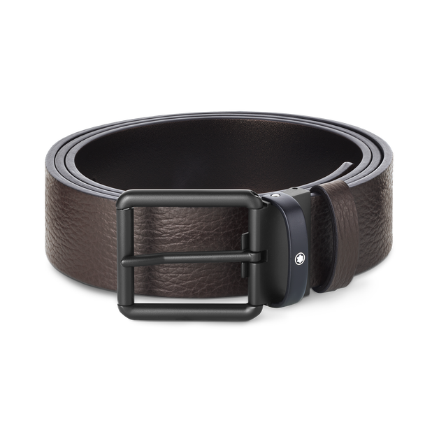 Rectangular 35 mm Reversible Belt in Sartorial Leather - 1