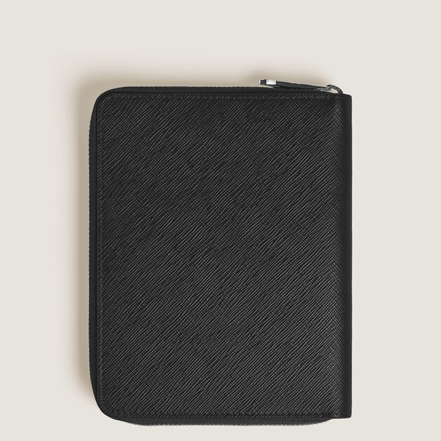 5-Pen Pouch with zip in Sartorial Leather - 4