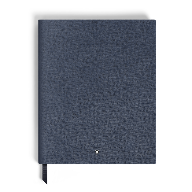 Notebook Large, Saffiano Leather, Blue - Lined Pages - 1