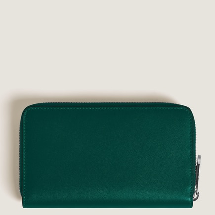Medium Continental Wallet 12cc with Zip in Soft Leather