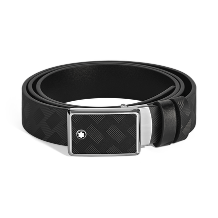 Marquetry Plate 35 mm Reversible Belt in Extreme Leather