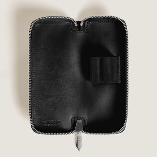 2-Pen Pouch with zip in Meisterst&uuml;ck Leather