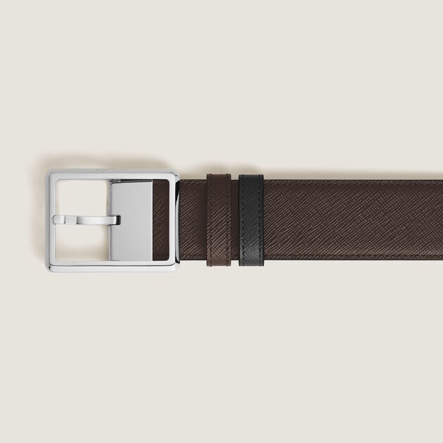Rectangular 35&nbsp;mm Reversible Belt in Sartorial Leather - 5