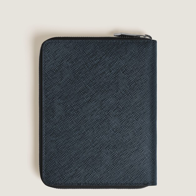 5-Pen Pouch with zip in Sartorial Leather - 2