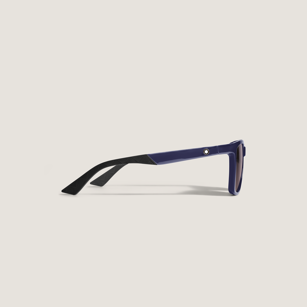 Lunettes de Soleil Carrées avec Monture Injectée Bleue - 2