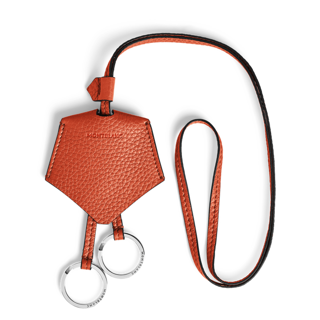 鑰匙扣，粒面皮革 - 1