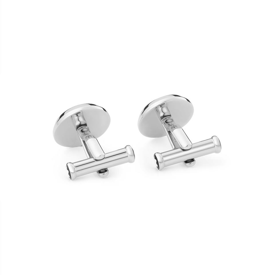 Meisterst&uuml;ck Cufflinks with Patterned Lacquer Inlay - 2