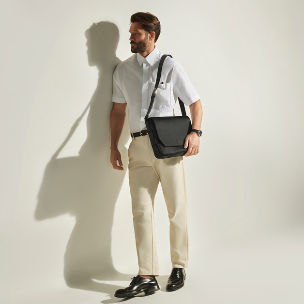 Belt Messenger Bag in Sartorial Leather - 2