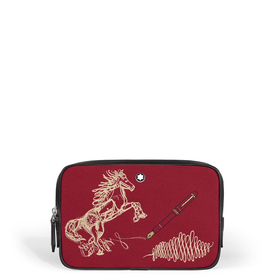 Mini Crossbody Bag Year of the Horse in Embroidered Gabardine - 6