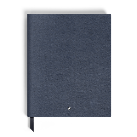 Large Notebook in Sartorial Leather, Lined Pages