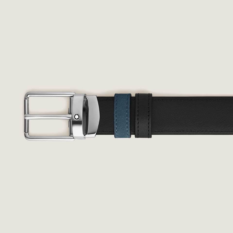 Everyday Buckle Velvet Blue/Black 30&nbsp;mm Reversible Leather Belt - 3
