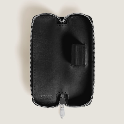 &Eacute;tui pour 1&nbsp;Instrument d'&Eacute;criture Zipp&eacute; en Cuir Meisterst&uuml;ck