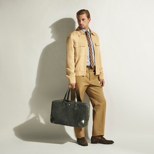 Weekender Bag 45 in Suede Leather