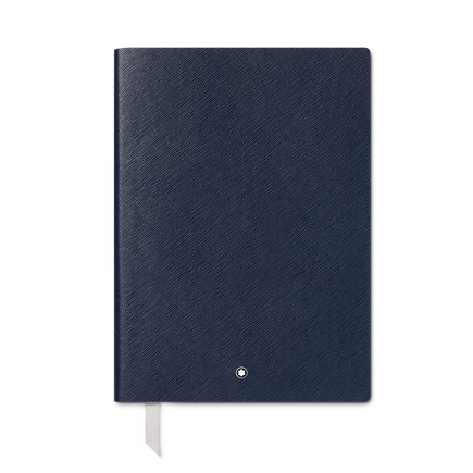 Cuaderno #163 mediano, azul - con líneas