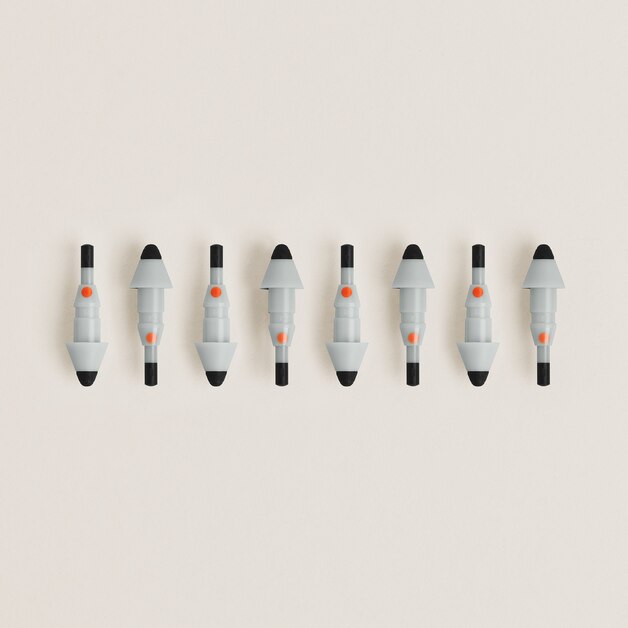 Matte Replacement Tips for Montblanc Digital Pen Grey - 2
