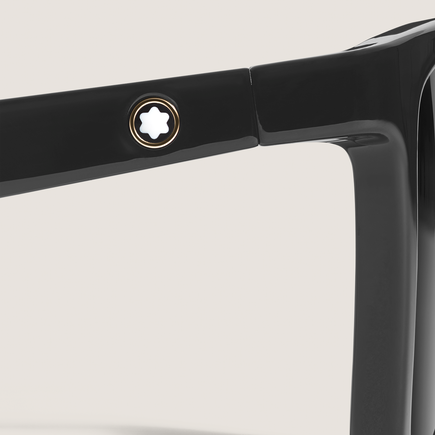 Rectangular Sunglasses with Black Injected Frame