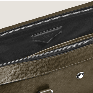 Medium Briefcase with Pocket in Sartorial Leather
