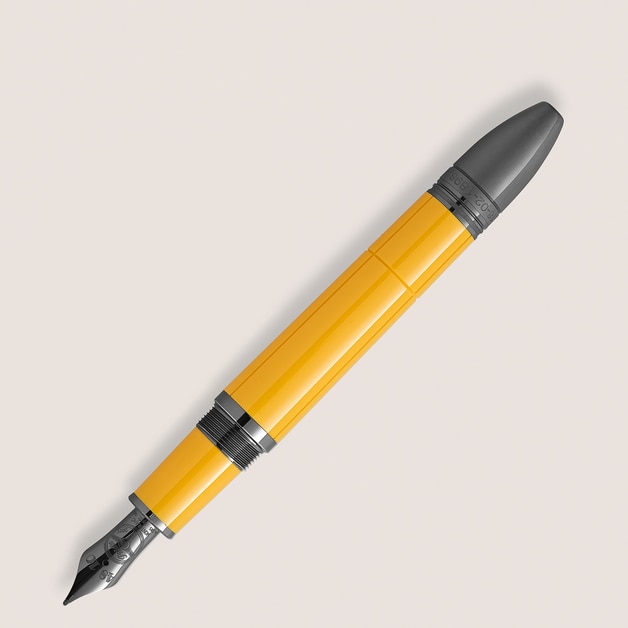 Great Characters Enzo Ferrari Special Edition Giallo Modena Fountain Pen - 4