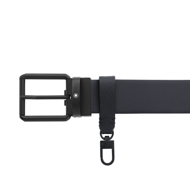 Squared 35 mm Reversible Belt with Loop in Extreme Leather - 4