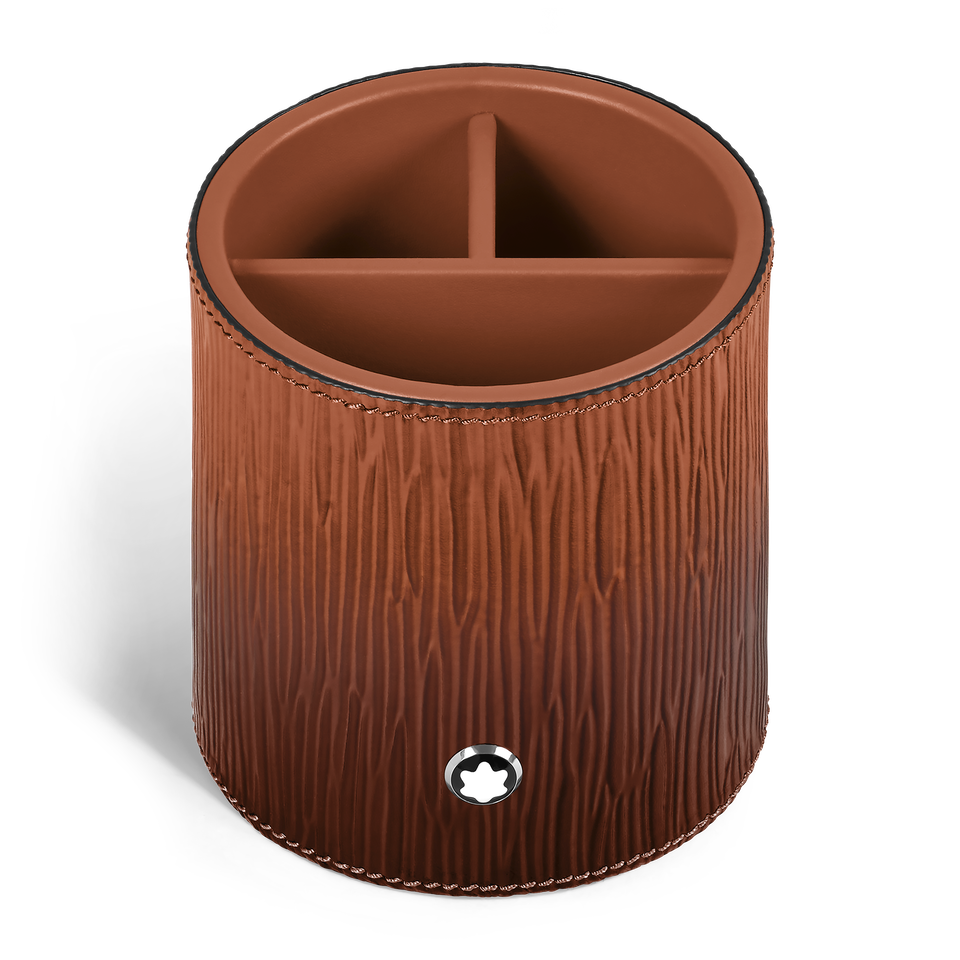 Pen Holder in Corteccia Sfumato Leather - 1