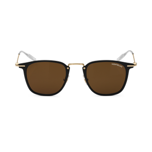 Round Sunglasses with Black Injected Frame