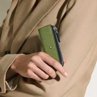 1-Pen Pouch Heritage Rouge Et Noir Baby in Sartorial Leather