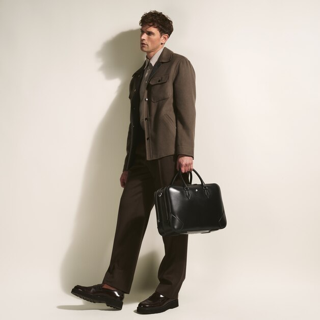 Large Briefcase in Meisterstück Leather - 6