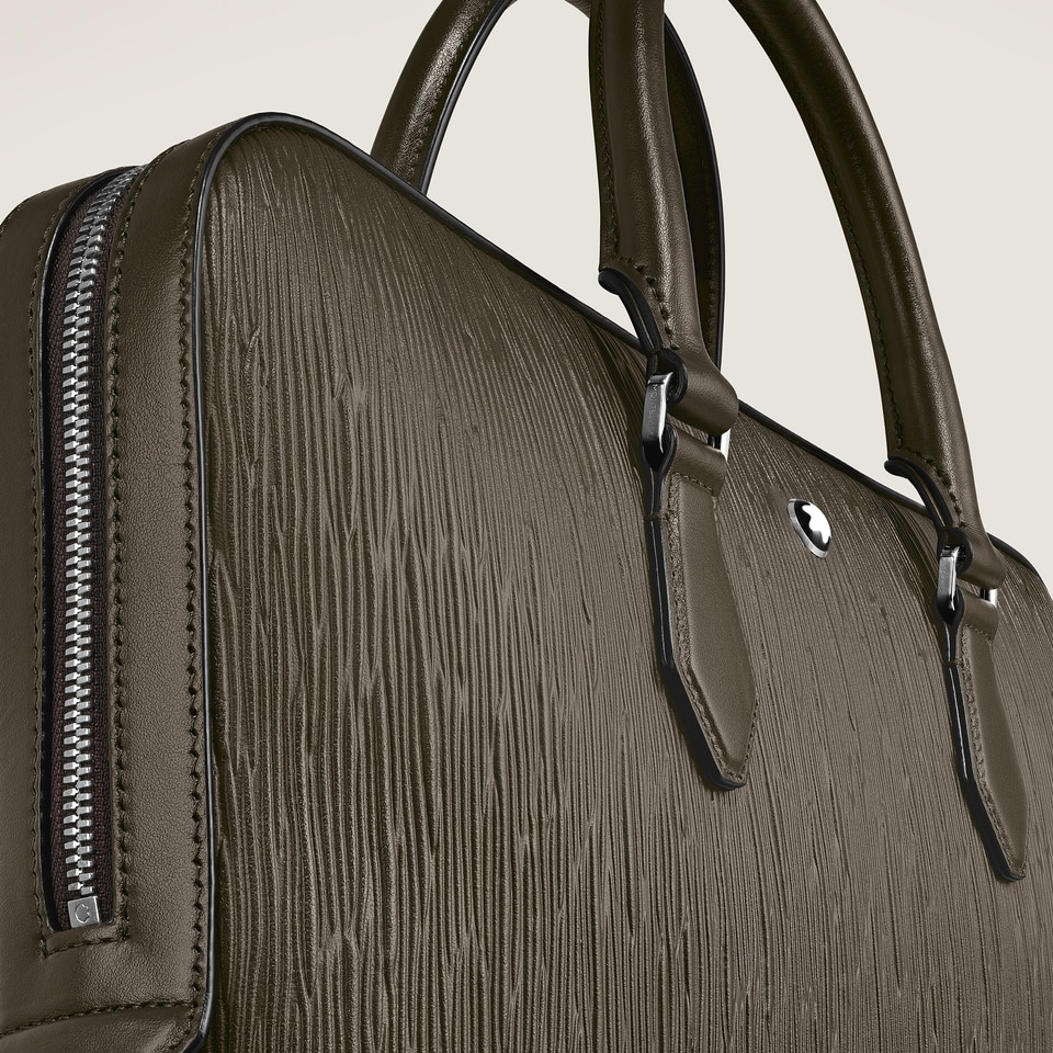 Thin Briefcase in Corteccia Sfumato Leather - 3