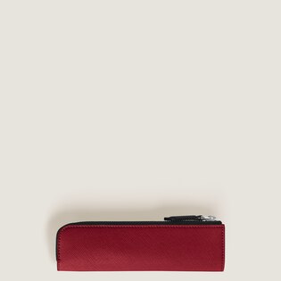 1-Pen Pouch with Zip Year of the Horse in Sartorial Leather