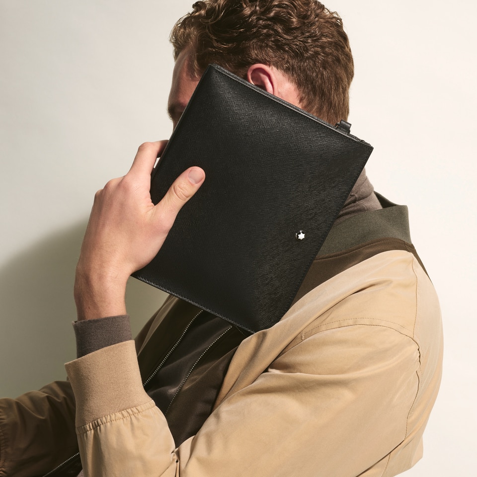 Clutch aus Sartorial Leder - 6
