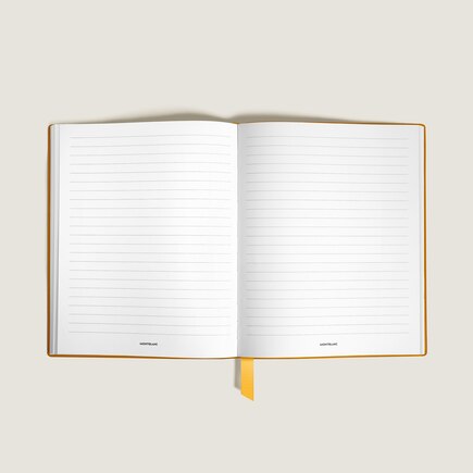 Notebook Small, Saffiano Leather, Modena Yellow - Lined Pages